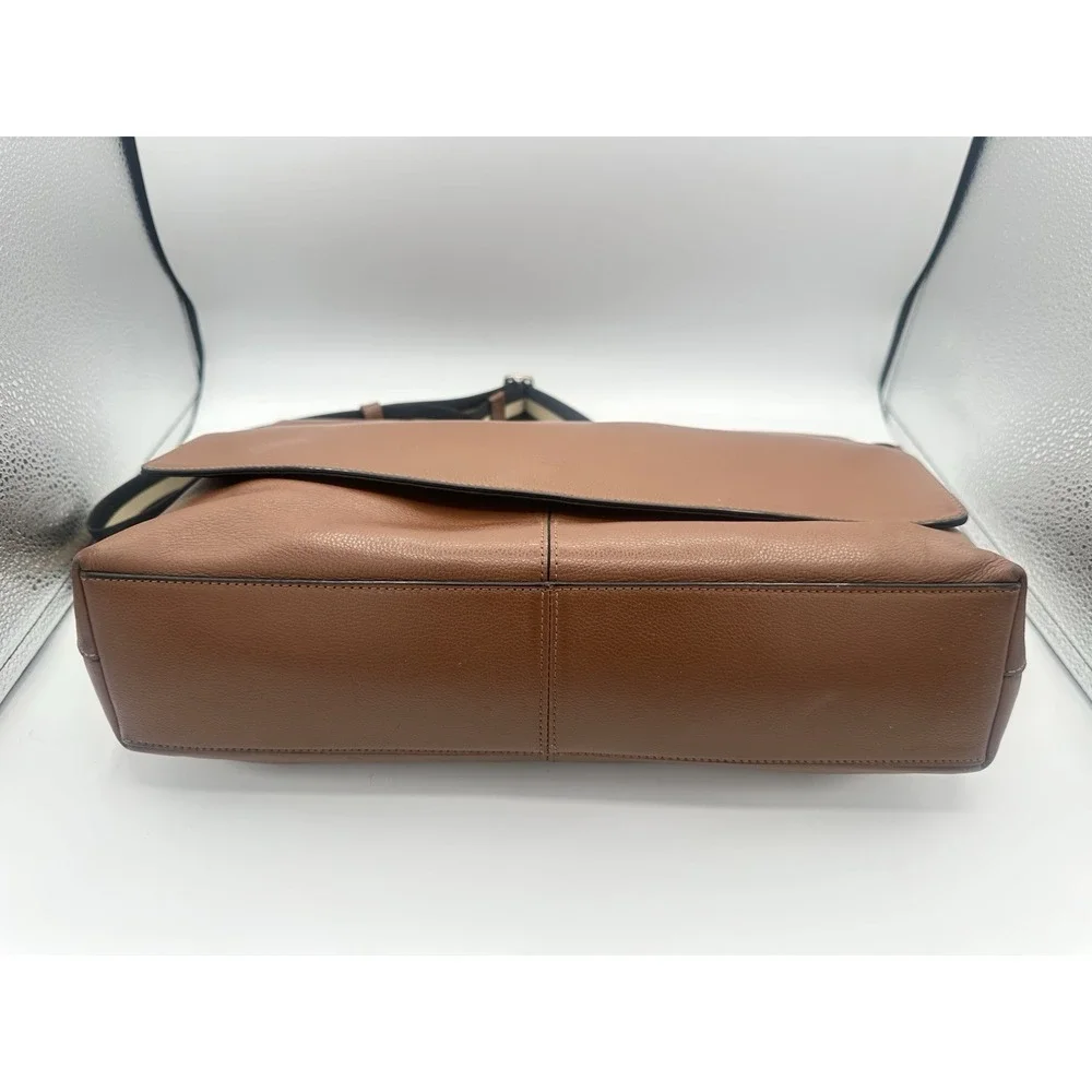 Coach Charles Messenger Brown Leather Shoulder Laptop Bag F54792